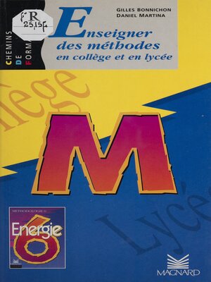 cover image of Enseigner des méthodes en collège et lycée